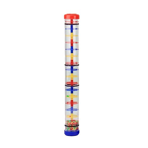 Rainmaker Rain Stick Musical Instrument, Rainfall Rattle Tube Rainstick Shaker Hand Shaking Sensory Tubes(15.5in)