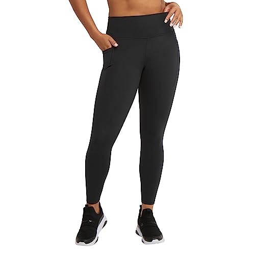 Champion Bike, Soft Touch, Shorts with Period Protection for Women, 7" & 25", Black Legging, Large