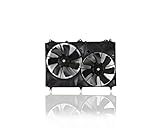 Dual Radiator and Condenser Fan Assembly - Cooling Direct Compatible/Replacement for SZ3115108 06-08 Suzuki Grand Vitara 2.7L L4