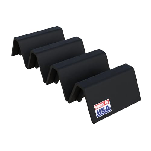 BULLKE USA-Made Rooftop Pipe Support CTL - 6" Heavy Duty - 250 lbs Capacity - Pipe Cradle & Conduit Support - 100% Recycled Plastic - 4 Pack