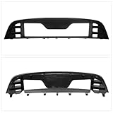 FREEMOTOR802 Compatible With 2010-2014 Ford Mustang GT500 Grille, Factory Style Upper Lower Grill Unpainted Black PP Polypropylene Front Bumper Guard Kit