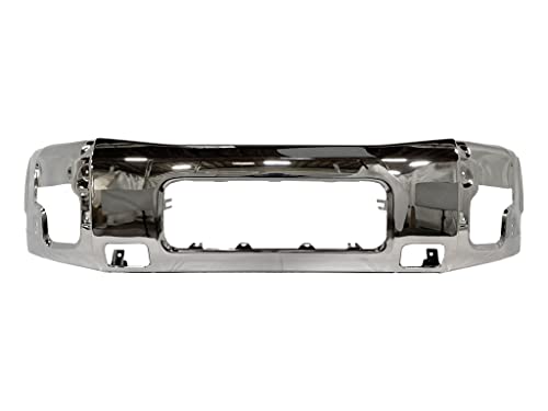 BUMPER-KING Front Bumper Face Bar Compatible with 2004-2015 Nissan Titan Pickup 04-15 NI1002136 Chrome Steel