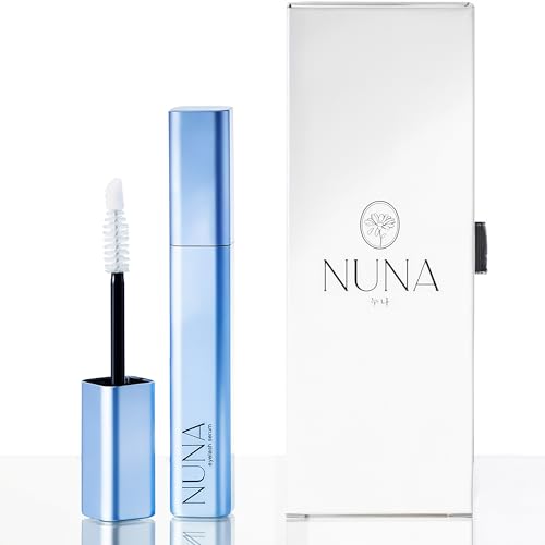 NUNA Eyelash Growth Support Serum 6ml – Eye Lash and Eyebrow Enhancing Serum for Women & Men with Biotin - Korean Multi Peptide & Natural Extracts – Promotes Fuller and Longer Lashes - 6 Month Supply