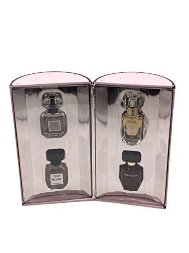 Victoria's Secret 4 Piece Eau De Parfum Mini Gift Set Bombshell Heavenly Tease Very Sexy Women .25 Ounce Each, 5.0 milliliters, 1