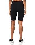 Karl Lagerfeld Paris Women's Logo Detail Biker Short Athleisure, Black