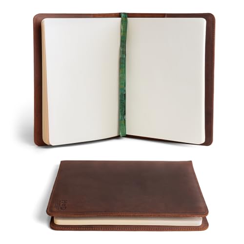 Hide & Drink Leather Notebook Cover for Moleskine XL (7.5 x 9.75 in) - Premium Leather Journal Cover - Protective Leather Cover, Journal Leather Cover, Refillable Moleskine Leather Cover