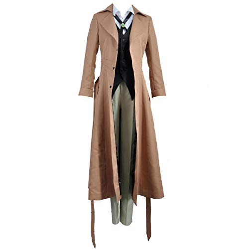 MIAOCOS Dazai Cosplay Costume Uniform Full Set Suit Fan Amine Carnivals Party Show Role Playing