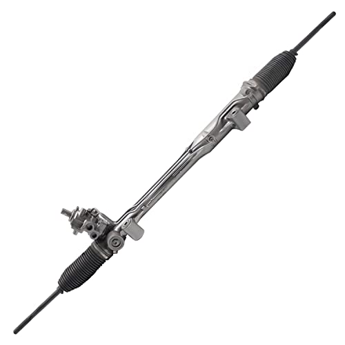 Detroit Axle - Steering Rack & Pinion for 2003-2009 Porsche Cayenne 2004-2010 Volkswagen Touareg Complete Power Steering Rack Pinion Assembly 2005 2006 2007 2008 Replacement [w/Servotronic; w/Sensor]