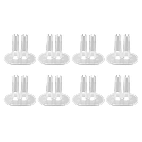 ARTIBETTER 12Pcs Doll Stands Display Holder Plastic Transparent Stand Doll Leg Stand for Puppet 18-30CM (Pattern 1)