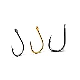 Fishing Hooks 500 Pcs High Carbon Steel Fishing Hooks Mixed Size Fishhook #3~12 Box Jigging Bait Hook Black Golden Barbed with Hole Hooks Fish Hook (Color : A Style 500PCS)