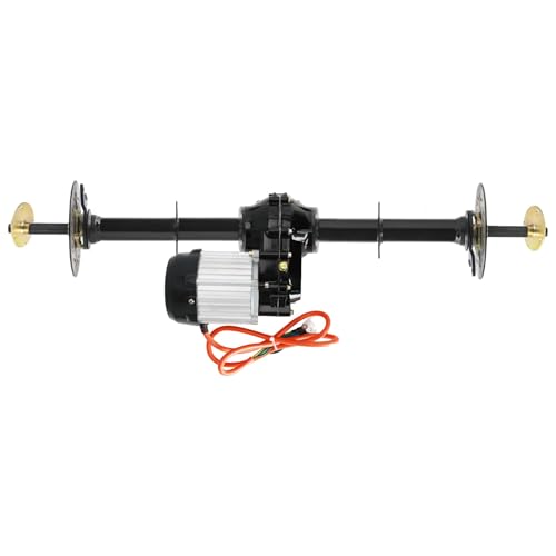 72V 1500W Electric Brushless DC Differential Motor with 40" Rear Axle Shaft Kit and 4-Stud Wheel Hub for Go Kart ATV Quad Drift Trike Mini Bike Golf Cart Tricycle Buggy 4 Wheelers Rear Axle Assembly