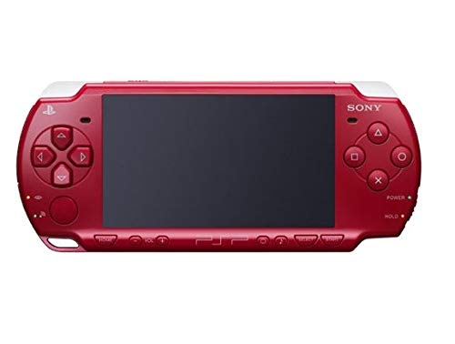 Sony Playstation Portable (PSP) 2000 Series Handheld Gaming Console System (Red) (Renewed)