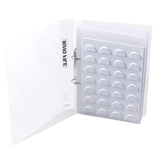 sddfor 70 Pairs of Eyelash Display Card, Eyelash Storage Book, White False Eyelashes Template Catalog Storage Case