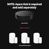 Aqara Door and Window Sensor, Requires Aqara Hub, Not Support Hubs from Other Brands, Zigbee Connection, Wireless Mini Contact Sensor, Compatible with Apple HomeKit, Alexa, Works with IFTTT (3 pack)