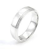 Wycian Platinum Ring Setting, Men's Ring PT950 Size 8.5 Band for Engagement Engagement Rings Women Aesthetic Rings