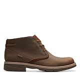 Clarks Men's Morris Peak Waterproof Chukka Boot, Beeswax Leather, 10