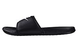 Nike Men's Benassi Just Do It Athletic Sandal, Black/White Noir/Blanc, 11.0 Regular US