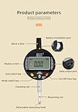 AICEYI Digital dial Gauge, Range 0-2in/50.8mm, Accuracy 0.00004 "in/0.001" mm（Q50）