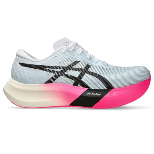 ASICS Unisex METASPEED Sky Running Shoes, 9.5, Light Blue/Black
