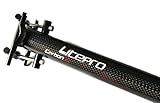 Extended Carbon Seatpost & Pentaclip for Brompton Bicycle 580mm (235 Lighter) 3K Glossy