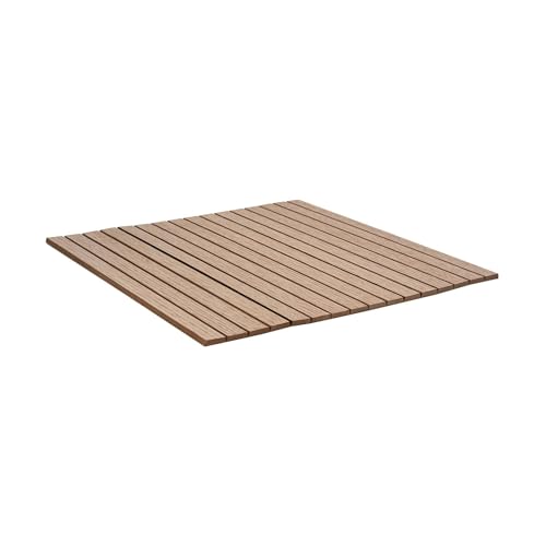 Outwater 4ft Wide x 8ft High x 5/32in Thick Unfinished Red Oak Veneer Decorative Wall Tambour Panel with 3/4in 30-Degree Groove Slats – Flexible and Customizable for Interior Applications