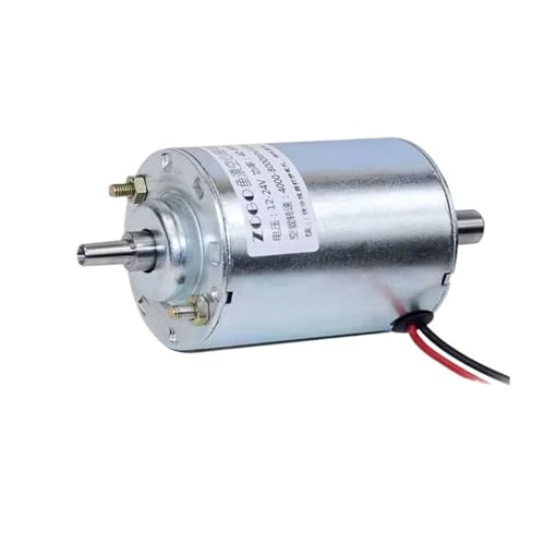 24V 8000RPM/12V 4000RPM Cone-Shaped Shaft DC Motor Fish Float Bed Motor Hollow Shaft Diameter 4MM