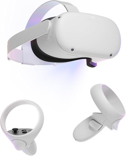 Oculus Quest 2 Advanced All-in-One Virtual Reality Gmaing VR Headset 128GB Set, White