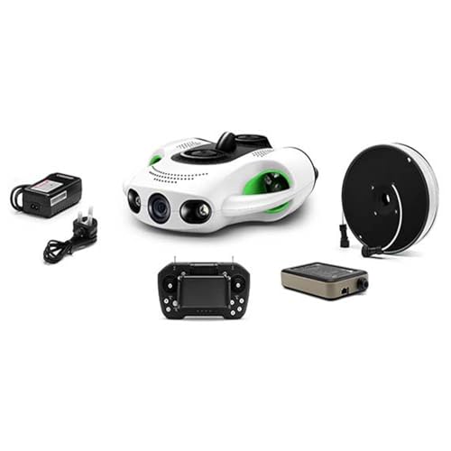 BW Space Pro Underwater Drone Rov With 4K Camera RC Fish Finder 100M Submarine Diving Underwater Robot for Rescue Fishing (50M)