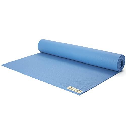 Jade Fusion Yoga Mat, Luxurious Comfort & Sturdy Workout Mats for Home Gym, 68" Yoga Mat Thick, Non-Slip Workout Mat with Extra Strong Grip, US Made Slate Blue Yoga Mats