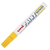 Uni-Ball 489371 Paint Marker Bullet Tip Medium Point Px20 Line Width 2.2-2.8mm Yellow Ref 9001926 [Pack 12]