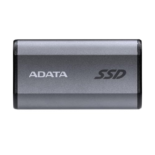 ADATA SE880 2TB - Up to 2000 MB/s- SuperSpeed USB 3.2 Gen 2x2 USB-C External Portable SSD Titanium (AELI-SE880-2TCGY)