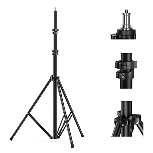 SMALLRIG Photography Light Stand 110"/9.2ft/280cm, Air-Cushioned Aluminum Photo Video Tripod Stand with 1/4" Screw for Softbox, Studio Light, Reflector and Ring Light, Max Load 8kg, RA-S280