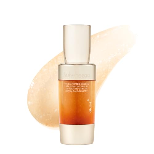 Sulwhasoo Concentrated Ginseng Rejuvenating Serum- Ginseng & Peptide Anti-Aging Serum with Niacinamide, Retinol, Vitamin B5 & Hyaluronic Acid for Wrinkles & Hydration, 1.01 fl. oz.