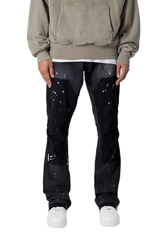 mnml Men's B243 Flare Denim, Black