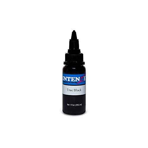 Intenze Tattoo Ink - True Black - 2oz Bottle