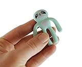 Curious Minds Busy Bags Bulk 48 - Tiny Sloth Animal Bendable Fidget Toys - Cute Mini Animal Figurines - Party Favors, Prizes, Egg Fillers Toy Giveaways (4 Dozen)