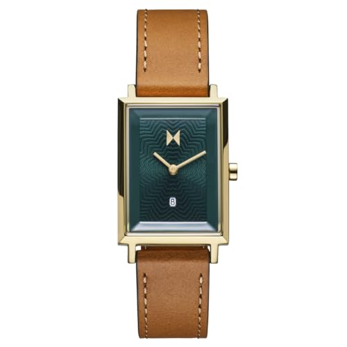 MVMT Signature Square Watches for Women - Premium Minimalist Women’s Watch - Analog, Stainless Steel, 5 ATM/50 Meters Water Resistance - Alpine Treasure - 24mm