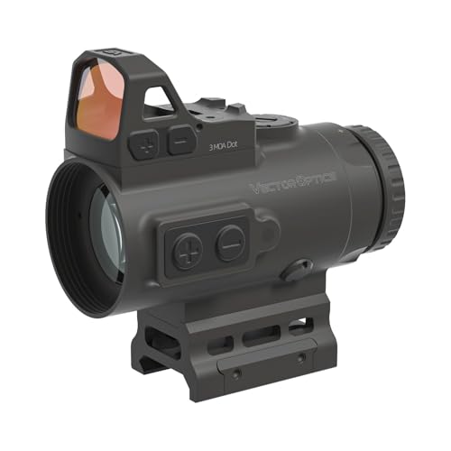 Vector Optics 4x24 Mini Prism Sight with 17x21 3 MOA Red Dot Sight, SCPS-M04+SCRD-73
