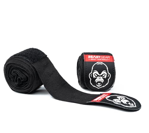 Beast Gear Boxing Wraps - Hand Gloves for Kickboxing, Martial Arts