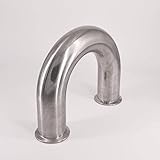 Generic 51mm 2"" Pipe OD 2"" Tri Clamp U Shaped Return 180 Degree Bend SUS 304 Stainless Sanitary Fitting Spliter Homebrew Beer, WYC_DJFF_10596