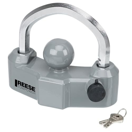 Reese Towpower 7088300 Trailer Coupler Lock, Universal Fit, Heavy Duty, Designed to fit 1-7/8-in, 2-in, and 2-5/16-in couplers.