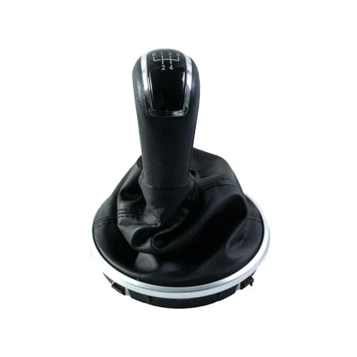 ZJWHDSKF 5 Speed Gear Shift Knob with Leather Gaiter Boot Cover,for Skoda Fabia 2 2007-2010/Roomster 2006-2010