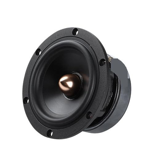 SHUDKBNX for AIYIMA 1Pcs 4 Inch Midrange woofer Speaker 50W 4 Ohm 8 Ohm Audio Speaker 25 Core Ceramic Basin Cast Aluminum Loudspeaker(8 Ohm 50W Speaker)