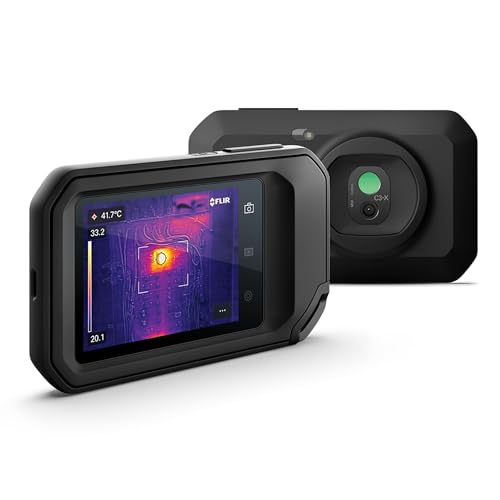 FLIR C3-X Compact Thermal Imaging Camera with WiFi: High Resolution Infrared Imager for Inspection, Electrical/Mechanical, Building, and HVAC Applications