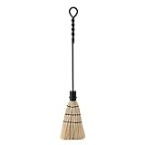 Minuteman International Rope Handle Single Brush Fireplace Tool, Standard, Black