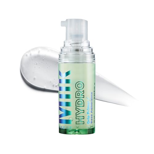 Milk Makeup Hydro Grip Primer with Hyaluronic Acid + Niacinamide – Hydrating Face Primer Grips Makeup for Up to 12 Hours – Silicone-Free, Lightweight Gel with Dewy Finish – 0.33 oz