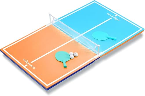 WOOWAVE Floating Ping Pong Table for Pool Party, Ping Pong Table Floating for Swimming Pool Game, Floating Table Tennis Game for Summer Outdoor Fun Including Floating Table, Paddles, Balls, Net