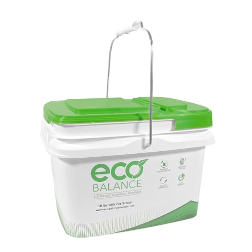 ECO Balance 18-EBB Centrifugal Force Tire/Wheel Balancing Beads - Off-Road Vehicles, Light Duty Truck Tires, (1) 18lb Bucket of Balance Bead and 2oz Scoop