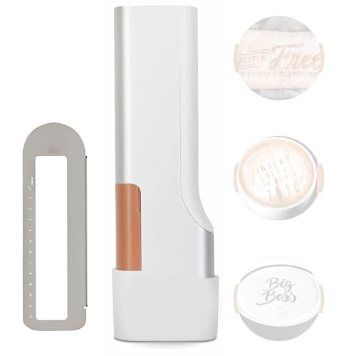 SHAHRYAR 4.Portable Coffee Printer Print Pen,Edible Printer for Cakes,Latte Art,Ink Cartridge Can Be Used 7000 Times Can Be Used in Restaurant/Bakerie/Cafe,Connected Bluetooth,Brown-Black