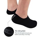 SIXDAYSOX Ondo Cotton No Show Mens Socks 8 Pairs Breathable Low Cut Non-Slip Socks Invisible Summer Socks Size 9-11